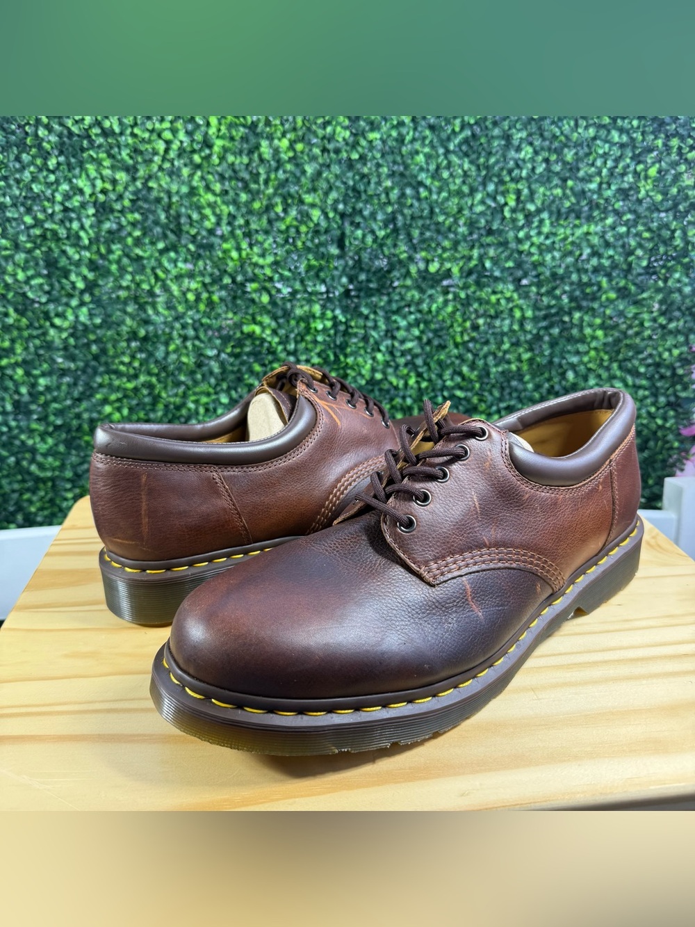 Dr. Martens 11849 Brown Leather Oxford Shoes Men’s 15 AirWair 5 Eye NWT
